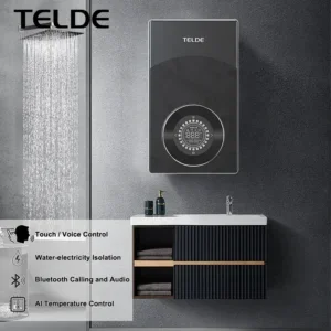Electric Water Heater, LED, Aluminum