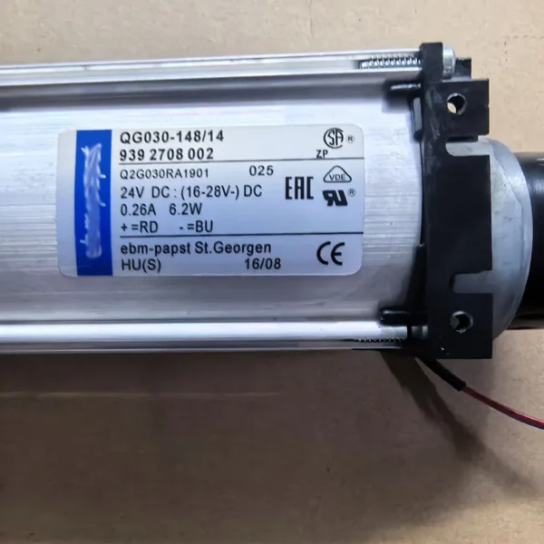 Elevator Tangential Crossflow Fan, QG030-148/14, 24V, 6.2W - view 3