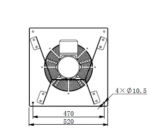 Elplosion Proof Axial Fan, 220-230V, 50HZ, 0.55kw - view 5