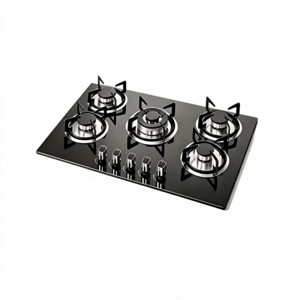 Embedded Five-burner Gas Stove, 3200-4000W, Liquefied gas - view 2
