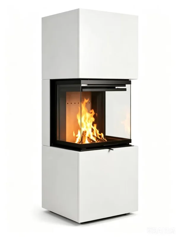 Embedded Metal Indoor Fireplace, Steel