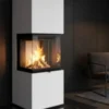 Embedded Metal Indoor Fireplace, Steel - view 3