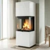 Embedded Metal Indoor Fireplace, Steel - view 5