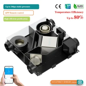 Energy Recovery Ventilation Unit, HVAC, 300m³, 210-240