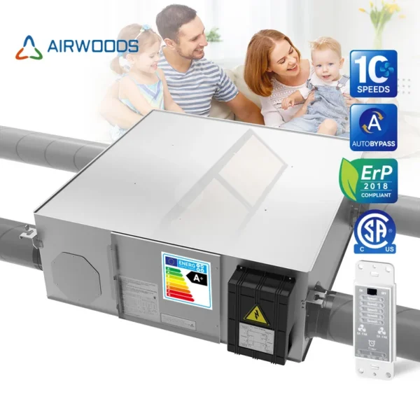Energy Saving Ceiling Ventilator, 150-2000, CMH, 80-90%