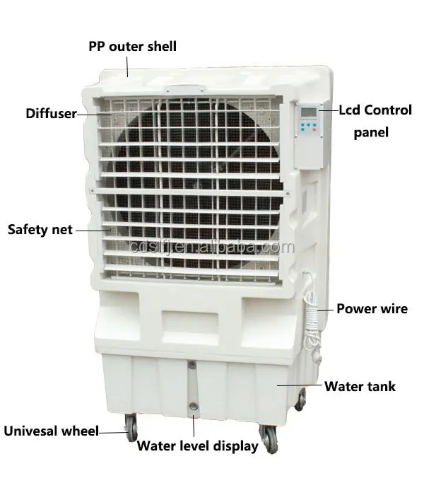 Evaporative Air Cooler, 100-127V, 12000M3 - view 3