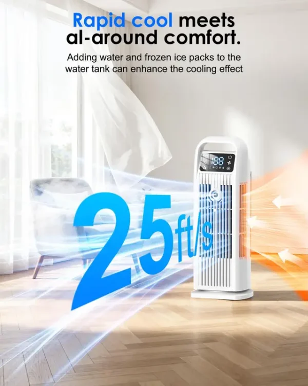 Evaporative Air Cooler, 1200ML, Portable - view 2