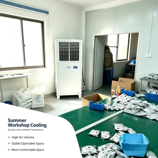Evaporative Air Cooler, 5hp, Centrifugal, R410A