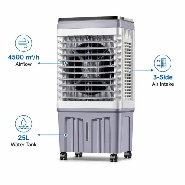 Evaporative Air Cooler, FJ-820DLR, 4500, CMH, 25L - view 3