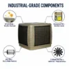 Evaporative Air Cooler, JHCOOL, 22000cmh - view 3