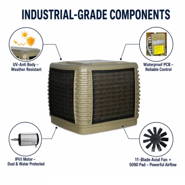 Evaporative Air Cooler, JHCOOL, 22000cmh - view 3
