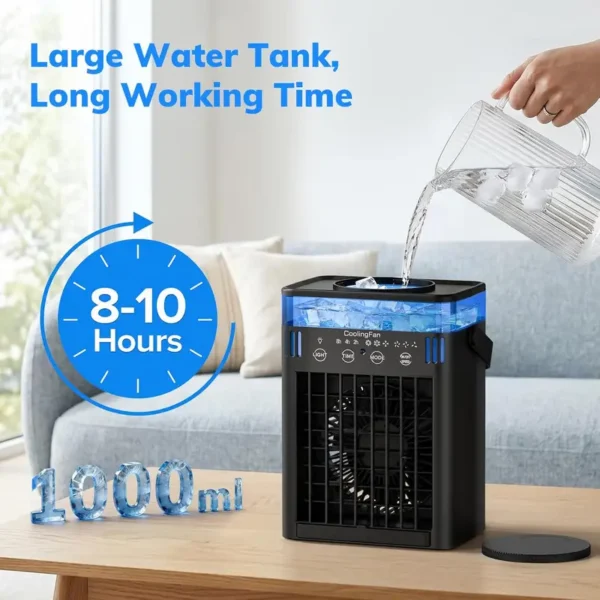 Evaporative Air Cooler, Portable, 2-8H - view 3
