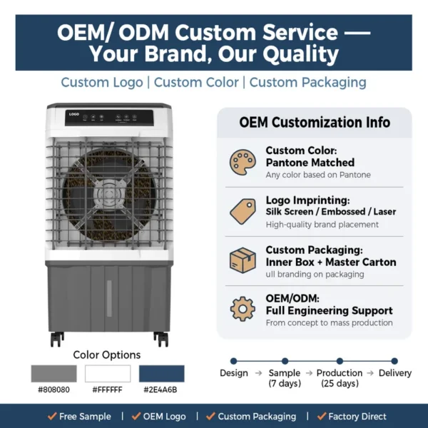 Evaporative Air Cooler, Portable, Electric, Plastic - view 5