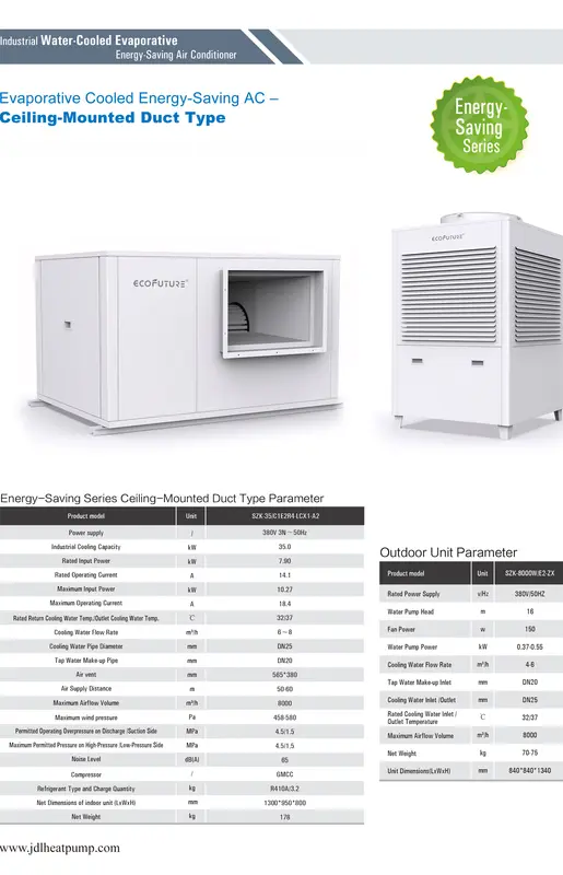 Evaporative Air Cooler, R410A, 380V, 35 - view 2