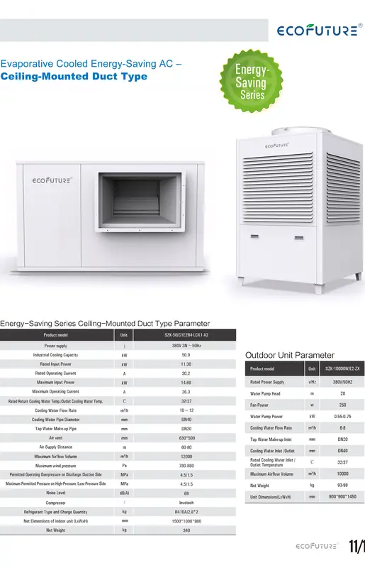 Evaporative Air Cooler, R410A, 380V, 35 - view 4
