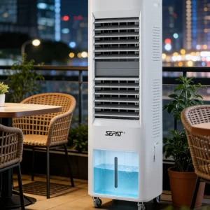 Evaporative Air Cooler, SEPAT, 230V, Portable, 25L