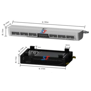 Evaporator, 12V, 24V, 9000BTU, 970W
