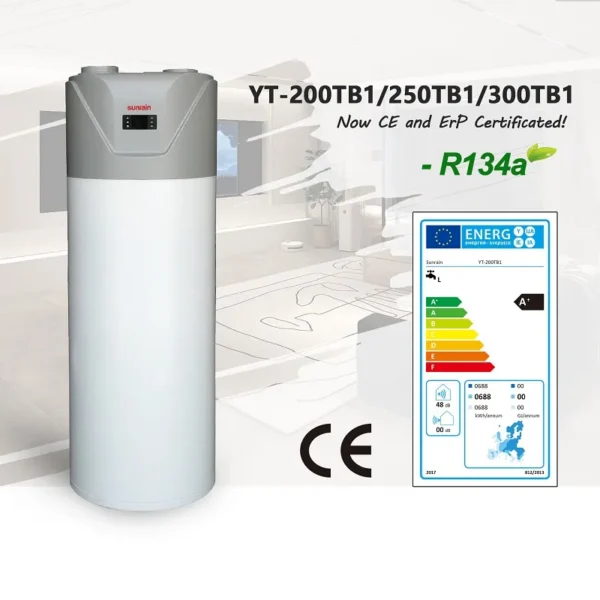 Evi Inverter Heat Pump, SUNRAIN, 200l, 250l, 300l - view 2