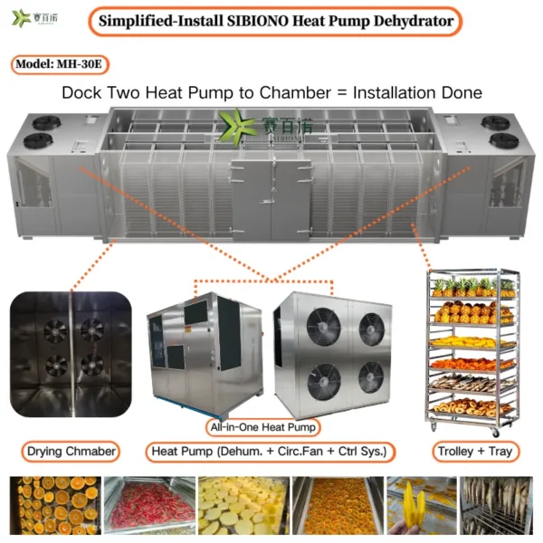 Evodia Rutaecarpa Heat Pump, 1300KG/Batch, MH-30E, Stainless - view 2