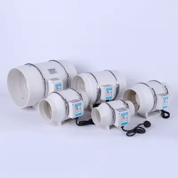 Exhaust Air Duct Fan, HF-200, 8", Plastic - view 3