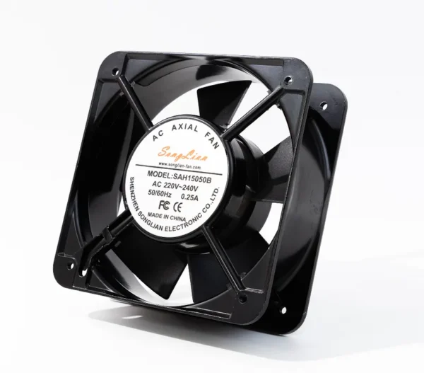 Exhaust Axial Cooling Fan, 15050, Brushless, 240V, Plastic - view 4