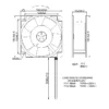Exhaust Axial Cooling Fan, 15050, Brushless, 240V, Plastic - view 5