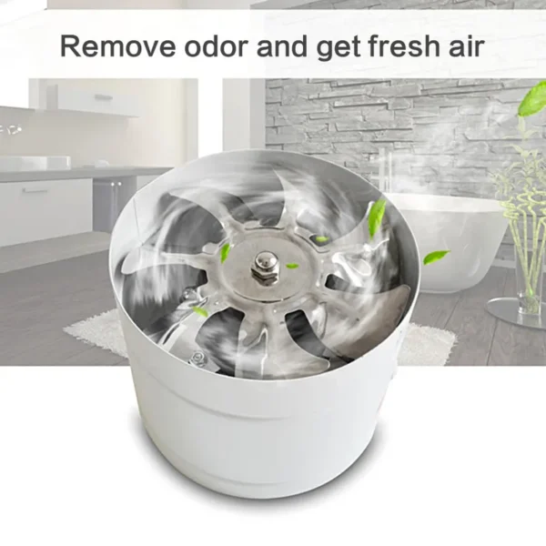 Exhaust Bathroom Duct Fan, Inline, 220-240V, Cast Iron - view 6
