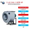 Exhaust Centrifugal Fan, 11-62, Corded Electric, Carbon Steel - view 2