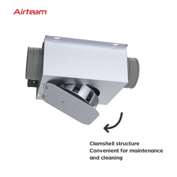 Exhaust Duct Line Fan, 110V, 350m3 - view 4