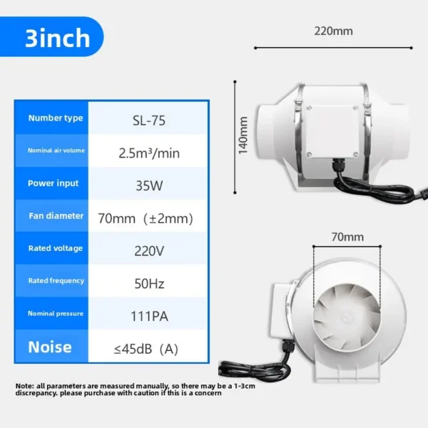 Exhaust Fan, 10-Inch, Plastic - view 6
