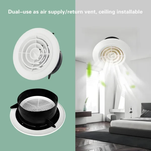 Exhaust Fan, ABS, Ceiling, 1-Year - view 3