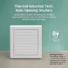 Exhaust Fan, IPX4, Waterproof, Wall, Copper - view 4