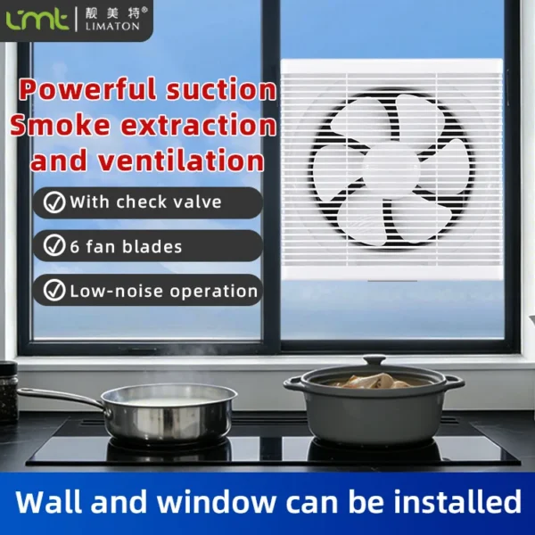 Exhaust Fan, Wall, 220V, Electric - view 3