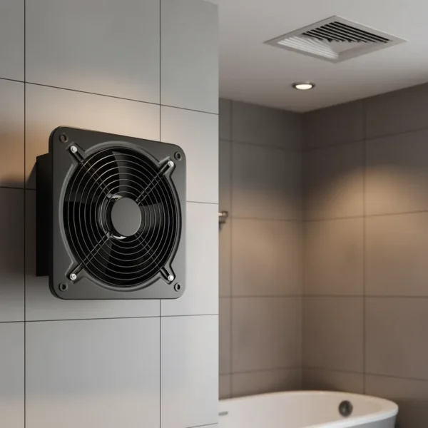 Exhaust Fan, Wall, 220V, Plastic - view 2