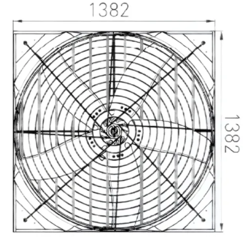 Exhaust Fan, Wall, 380-460V, Electric - view 5