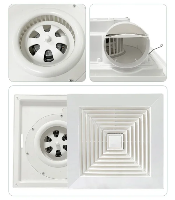 Exhaust Fans, 220V, Plastic, Ceiling - view 4