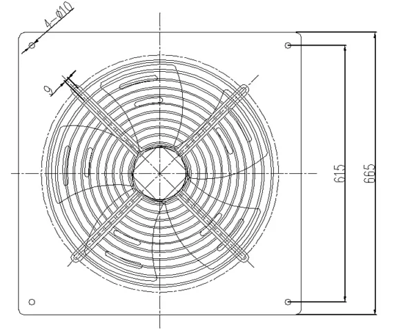 Exhaust Fans, 380V, Axial, 500mm - view 5