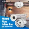 Exhaust Inline Air Fan, CFM, 220V, 1000 - view 4