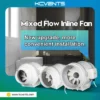 Exhaust Inline Air Fan, CFM, 220V, 1000 - view 5
