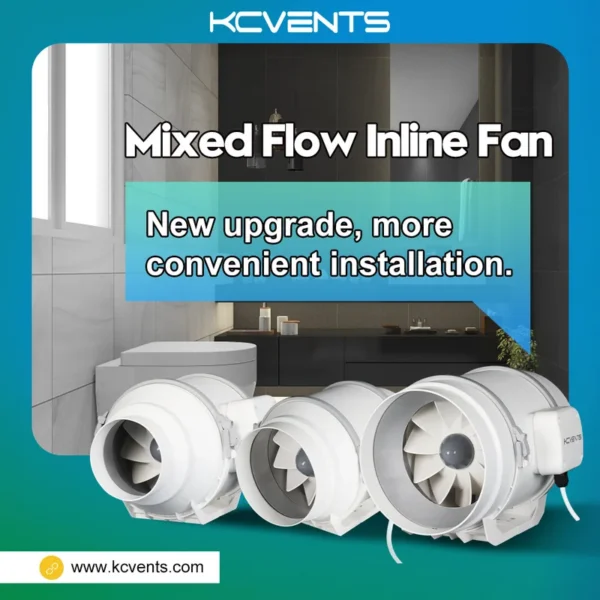 Exhaust Inline Air Fan, CFM, 220V, 1000 - view 5