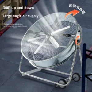 Exhaust Movable Ventilation Fan, 24", 30", 36", Portable
