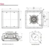 Exhaust Roof Mounted Fan, 310*310*140.6mm, 230 V, Plastic - view 3