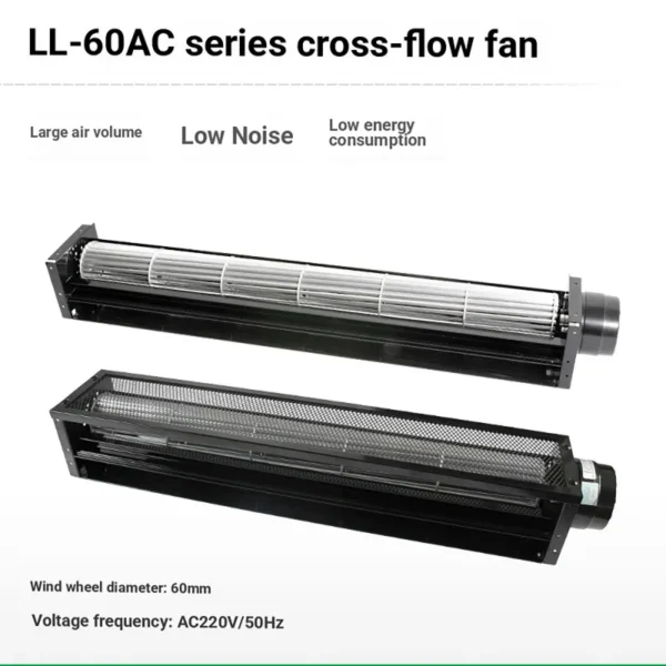 Exhaust Tangential Crossflow Fan, DC12/24V, 25-200mm, L30, 100 - view 3