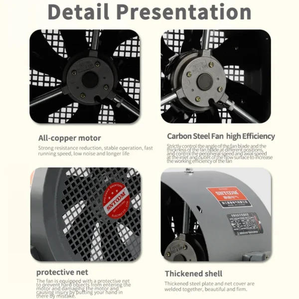 Explosion-proof Axial Cooling Fan, 380 V, Electric - view 5