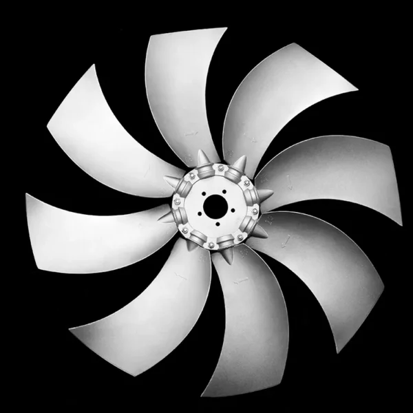 Explosion-proof Axial Fan, Aluminum, 8-Leaf, 20-50, 300-592mm - view 3