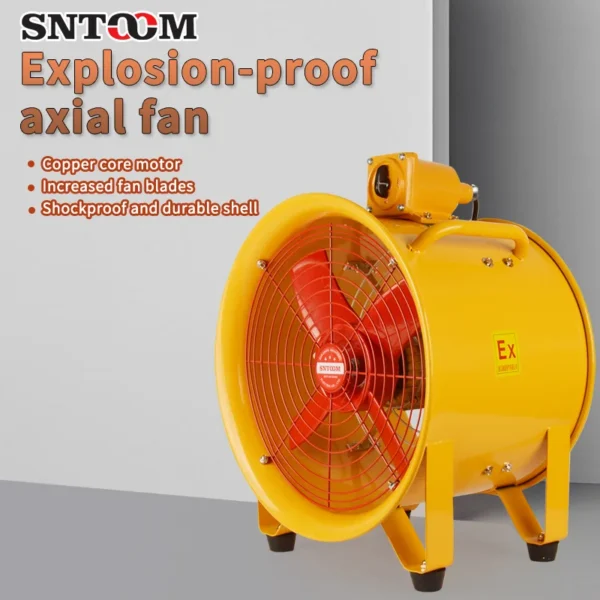 Explosion Proof Axial Fan, BSFT, 380V/220V, 0.15-0.75kW