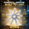 Explosion-proof Axial Fan, KEYLEADER, Aluminum, 8-Leaf