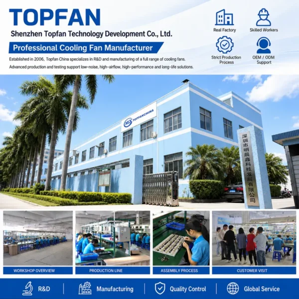 Explosion Proof Industrial Fan, TOPFAN, 120mm, 120x120x38mm - view 4