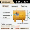 Explosion-proof Pneumatic Axial Fan, BSFQ-800, DADA, 800mm - view 6