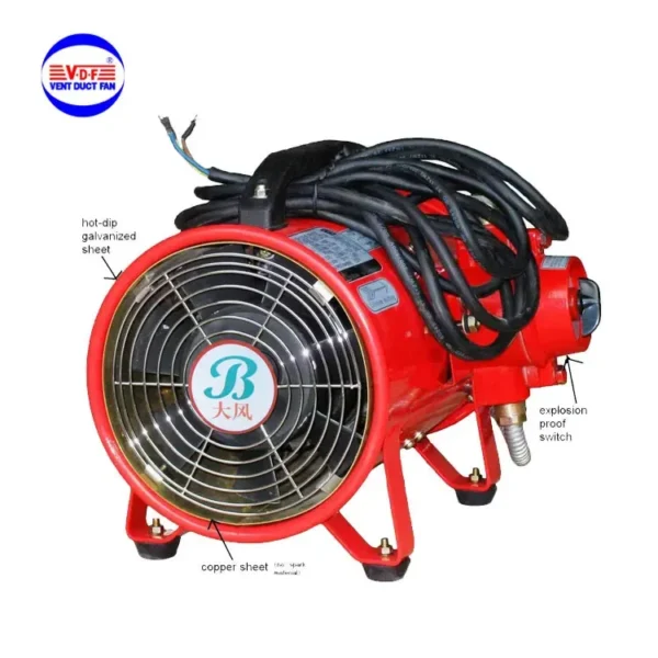 Explosion Proof Ventilation Fan, 300mm, 220V, ATEX, Portable - view 6